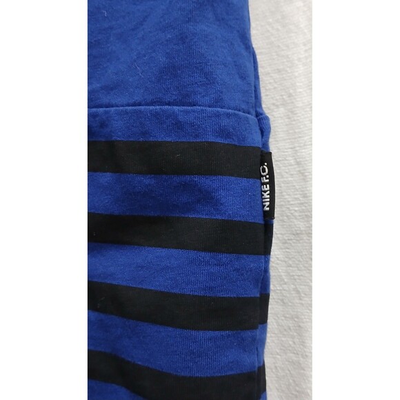 NIKE Calcio Swoosh Series A Football Soccer T-Shirt Blue Striped Bottom Large - Picture 5 of 8